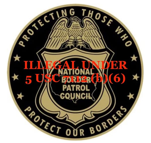 The Border Patrol and CBP unions are illegal.