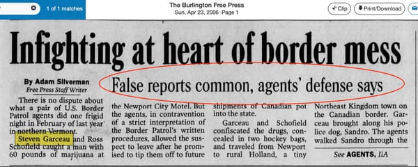 Border Patrol: Lying is policy.